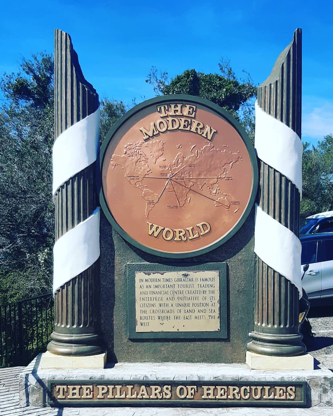 Pillars of Hercules viewpoint overlooking Strait of Gibraltar